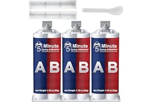 LAMXIN 5 Minutes Epoxy Resin Glue 5.29oz, Tough Durable Clear Epoxy Glue Fast Repair, 2 Part Epoxi Adhesives Quick Cure Clear for Metal, Wood, Plastic, Glass, Ceramic