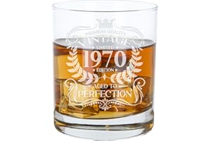 Always Looking Good Verre à whisky gravé pour homme - Vintage 1970 - Cadeau pour 55 ans - Verre à whisky gravé Bourbon Scotch Lowball