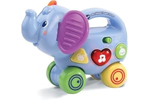 VTech- Elephant Pousse Baby Jouet Premier Age, 80-513605, Multicolore - Version FR