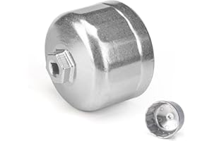 3mirrors 86mm 16 Flute Oil Filter Wrench Socket Type Removal Tool Compatible with Volvo SL & BMW N54 N55 N52 Cartridge Style Housing Caps