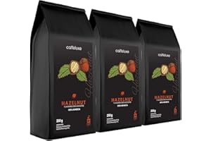CAFFÉLUXE Caffeluxe Flavoured Ground Coffee - Hazelnut 3 Pack (250g Per Bag)