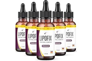 MAYPRODUCTS Lipofix gocce - Per uomini e donne - maxi con 5x30 ml per flacone