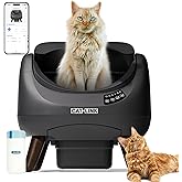 CATLINK Self-Cleaning Cat Litter, Automatic Litter Box with Top Entry, Wi-Fi 5 GHz, Large Capacity 12L, Compatible with All K