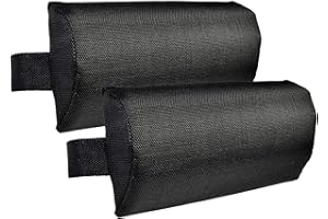 Exuberia Coussin Repose Tete, Appuie Tête Fauteuil Salon,Appui Tete Canape Fauteuil, Oreiller De Chaise Longue/de Jardin pour Chaises Pliantes D'extérieur Noir 2 Pièces