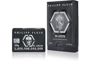 Philipp Plein – Eau de Parfum No Limits 50 ml – Parfum Homme – Notes Orientales et Boisées – Un Tatouage Olfactif Indélébile et Sensuel – Boisé Oriental – Flacon en Verre Laqué Noir