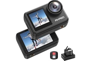 AKASO Brave 7 LE - Action Camera for Bike with 4k30FPS Dual Touch Screen, Waterpoof Mini Vlogging Camera for Photo and Video,