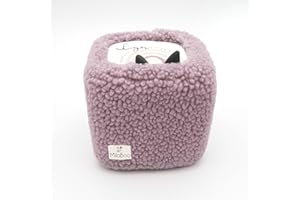 Milaboo Housse en peluche de qualité supérieure pour Toniebox 1 et 2, fabriquée à la main en Allemagne, avec tissu en peluche doux, housse de protection et manipulation facile (violet)