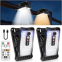 2 Lumières Solaires Extérieures LEKIA Avec Détecteur De Mouvement - Clip Et Mur, 36 LEDs, 2 Modes, IP65, Pour Jardin Clôture Garage