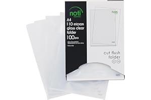 ‎PLASTOREG 100er Pack Premium PP-Kunststoff Aktenhüllen. Für DIN A4 transparent glasklar, oben und seitlich offen Klarsicht-Hülle in extra stabiler 0,11mm Qualität