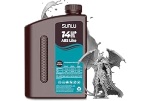 SUNLU 14K ABS-like Resine pour Imprimante 3D 2KG, Ultra-précision pour l'impression de Détails de Miniature, Finition Matte Lisse, UV 405nm Curing, Conforme aux Plupart des Imprimantes 3D LCD, Gris