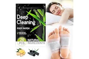 MEIEGOU Detox Foot Patches 20 Pcs Detox Foot Pads,Foot Detox Pads to Remove Toxins Deep Cleansing,100% Natural,for Stress Relief,Sleep Aid, Enhance Blood Circulation