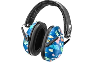 Vanderfields Proteccion Auditiva Niños - Protectores Cascos Ruido Orejeras Antiruido Mujeres - Compacto y Plegable