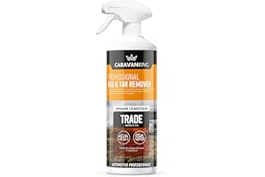 Caravan King – Bug & Tar Remover Spray – Streak-Free Cleaner for Caravans, Motorhomes & Vehicles, Easily Lifts Bugs, Sap & Tar, 1L