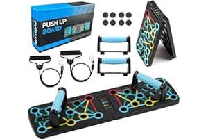 YINGERTOOL 17 in 1 Faltbare Push-Up Liegestütz Brett mit Handgriff für Muskeltraining Effektiv Für Männer Frauen Liegestützgestell