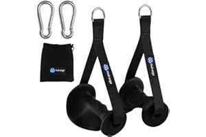 HXD-ERGO Poignée Ergonomique Musculation, Poignée de Tirage Musculation Accessoire pour Machine Smith Bande de Résistance et Élastique Fitness Machine à Câble et Poulie