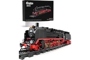 Nifeliz BR01 Train à Vapeur, Technical Locomotive avec Rails Sets de Jeux de Construction, Cadeau pour Adultes et Enfant 1173 Pièces