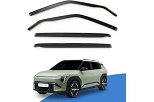 EdgeVisors Wind Deflectors | Fits: KIA EV3 (2024-onwards) 5 Door SUV 4pc Set | In-Channel Rain Guards for Wind, Rain & Sun Protection, Easy Installation - Tinted