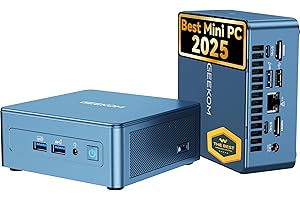 GEEKOM Mini PC IT13 2025 avec Intel Core i9-13900HK(Best Mini PC 2025-WinCentral) 32Go RAM & 1To SSD | Windows 11 Pro | 6×USB | Lecteur SD | 8K Quad-Écran | Iris XE | Mini Ordinateur de Bureau