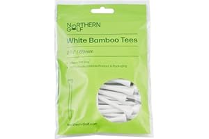 Northern Golf White Bamboo Golf Tees / 100% BIODEGRADABLE