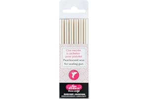 Jacques Herbin 35951T – Opakowanie 6 pałeczek specjalnego laku do pistoletu, w kolorze perłowej kości słoniowej Wyprodukowano we Francji