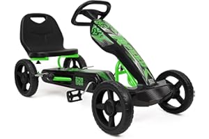 509 Crew XSpeed Kart à pédales à pédale, graphisme Sportif sur Le revêtement Avant, siège réglable, Jantes à 4 Rayons de 25 cm, Roues EVA de 25 cm de diamètre, avec Frein à Main, à partir