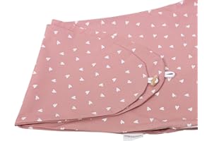 HOBEA-Germany Funda de Almohada de Lactancia para Cojines de Lactancia 190cm (Corazones Rosa Oscuro)