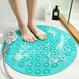 Tappetino Antiscivolo Per Vasca Da Bagno E Doccia - Con Ventose E Fori Di Scarico - Lavabile In Lavatrice - Sicurezza E Comfort Per Tutta La Famiglia - 6