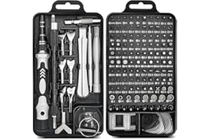 DAZAKA Kit Tournevis de Precision 135 en 1 S2, Outil de Precision Pour Réparer Smartphone, Ordinateur, Lunettes, Tablette, Montre