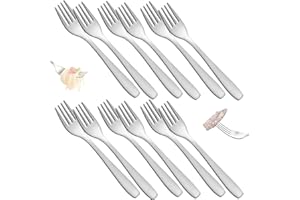 RENIMOVE Tenedores Acero Inoxidable con Acabado de Espejo Duraderos y Elegantes Ideales para Uso Doméstico y Profesional Faciles de Limpiar y Aptos para Lavavajillas (12 Uds)