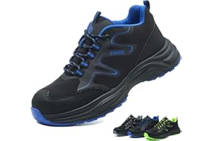 ZSDZSZ Safety Trainers Men Womens Safety Shoes Lightweight Steel Toe Cap Trainers Breathable Comfortable Work Shoes Non Slip Safety Boots Construction Industrial