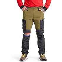 RevolutionRace Heren RVRC GP Pro Zip Off Pants, duurzame, geventileerde en converteerbare broek voor alle buitenactiviteiten, Dark Olive, S