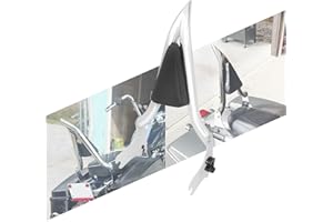 HCmotorku Sissy Bar - Schienale passeggero posteriore per moto, con cuscino rimovibile, adatto per Harley Touring Road King Street Glide Road Glide Electra Glide 1997-2008, cromato