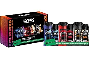 Lynx Gift Set The Full Fragrance Edit with three body spray and body wash duos includes 2 months of Spotify Premium* 6 piece