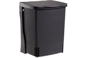 Brabantia Binny Pattumiera da Incasso, 10 l, Nero