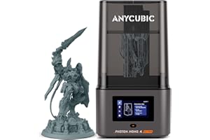 ANYCUBIC Photon Mono 4 Ultra 10K Stampante 3D Resina, Schermo HD Mono da 7'' e Sorgente Luminosa COB, Stampa Veloce da 120 mm/h, Rilevamento Intelligente, Dimensioni di Stampa 6,04''x3,42''x6,49''