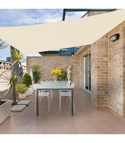 Redfire Toldo Rectangular 2X2.5M, Insípido Toldo Resistente Resistente A La Rotura Paño De Oxford Incluyendo Cuerda De Sujeción Para Jardín Amarillo