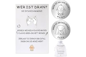 GADITIEK Geschenke für Werdende Väter Oder Mütter, Werdende Mama Oder Werdender Papa Geschenk, Geschenk für Werdende Eltern, Geschenk Werdender Papa, Entscheidungsmünze Mama Papa