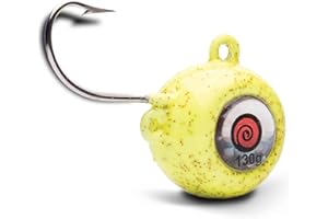 LOLLIPOP LURES ZOKA Ball Jig Solid y Sistema de Cebo Live Bait ZOKA 200G-EXTRA Power Glow Sparkle Yellow
