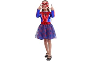 Sincere Party Girl's Spider Fancy Dress Up Costume with Eye-mask