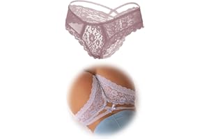 ohmydear Tangas Sexy para Mujer Tangas Mujer Pack 1/2/3er Bragas Brasileñas Mujer Ropa Mujer Talla Grande Lencería Sexy Mujer Erótica String Braguitas Culotte Transparente