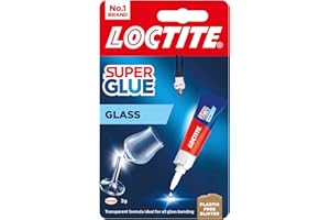 Loctite Glass Bond, Quality Glass Glue, Instant Super Glue for Glass, Easy to Use and Durable Clear Glue for Long-Term Reusability, 1 x 3g