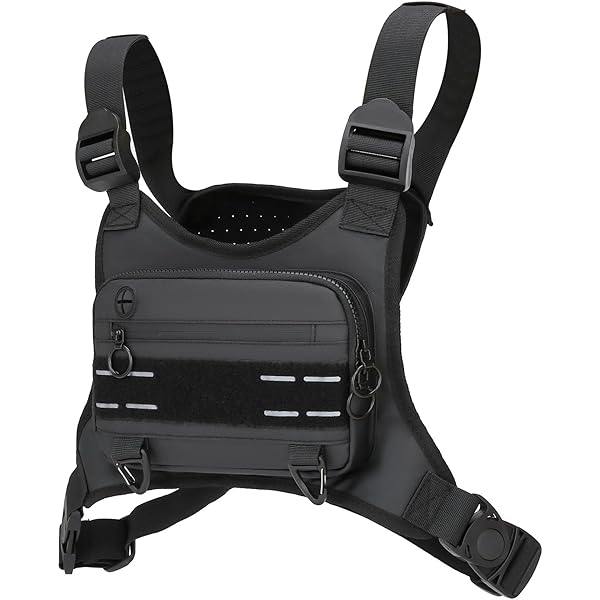 Sac De Poitrine Sport Imperméable - Porte-téléphone Réglable, Pour Running, Rando, Vélo