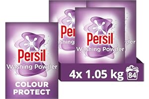 Persil Colour Protect Washing Powder keeps colours bright for outstanding stain removal in cold washes 84 washes (4x 1.05 kg)