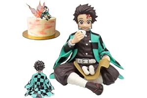 Henkodo Figurka Demon Slayer, manga, figurki Tanjiro, anime, model z cokołem, zabawka, dekoracja, postacie, statuetka, przedmioty kolekcjonerskie, na biurko, do biura, sypialni, sklepów