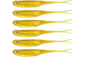 QualyQualy Esche Artificiali Silicone Spinning da Pesca Esca Gomma Shad da Pesca Artificiali Siliconici Spinning Esche da Pesca per trota, spigola 7,5cm 10cm 12cm