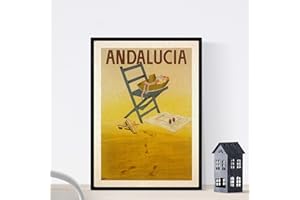 Nacnic Poster vintage. Affiche vintage Europe. Andalousie. Format A3 sans cadre
