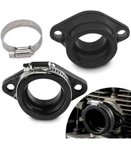 Myazs Rubber Inlaatspruitstuk Carburateur – Voor Suzuki GN125/GS125, Vervangt Beschadigde Inlaat, Stevige Rubberen Boot, 33mm Binnendiameter, Zwart
