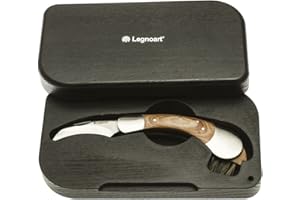 UNBEKANNT Legnoart – Coltello per funghi "Porcino" in lussuosa confezione regalo in legno massiccio (MK-1)