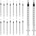 10 Pack 1ml Syringes Colostrum Syringe with Cap,Sterile Colostrum Harvesting, Colostrum Collection Kit, Liquid Measure Syringes for Laboratory, Animal Feeding, Plant Irrigation