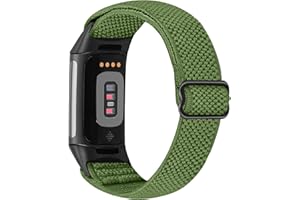 TumCez Cinturino Compatibile con Fitbit Charge 6 Cinturino/Fitbit Charge 5 Cinturino, Regolabile Braccialetto Elastico in Nylon cinturino di ricambio Sportive per Fitbit Charge 6/Charge 5 Donna Uomo